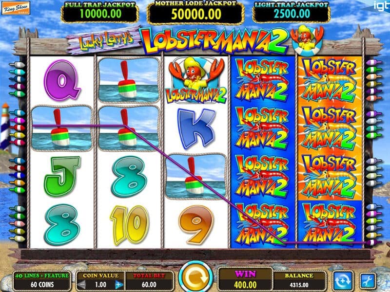 Lucky Larry’s Lobstermania 2 for Fun, lobstermania 2 slot game.